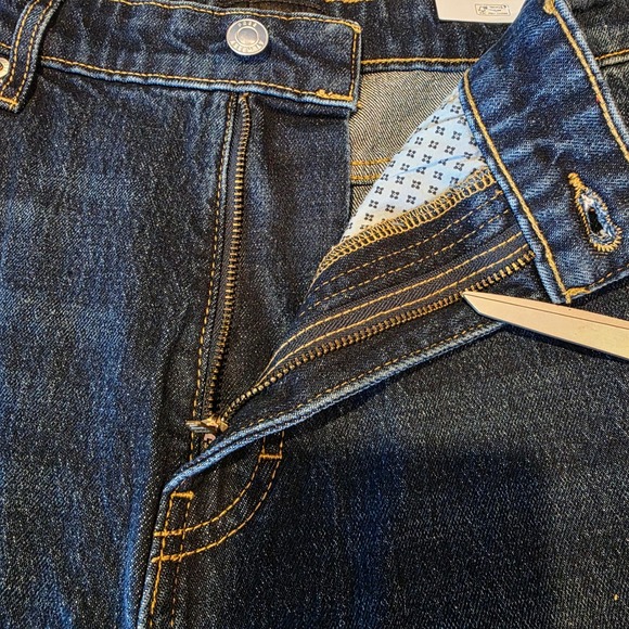 Free Assembly Womens High Rise Wide Leg Jeans Dark Wash Denim Size 8 NWT - Picture 11 of 12